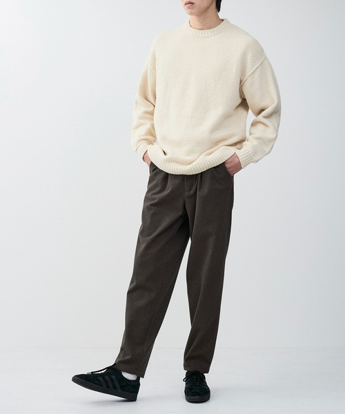 ADAM ET ROPE'（アダムエロペ）の「【mens】【セットアップ対応】メランジカルゼスリムテーパード（スラックス・メンズ・チャコールグレー/ダークブラウン/グレー・L/LL/M）」の9枚目の写真