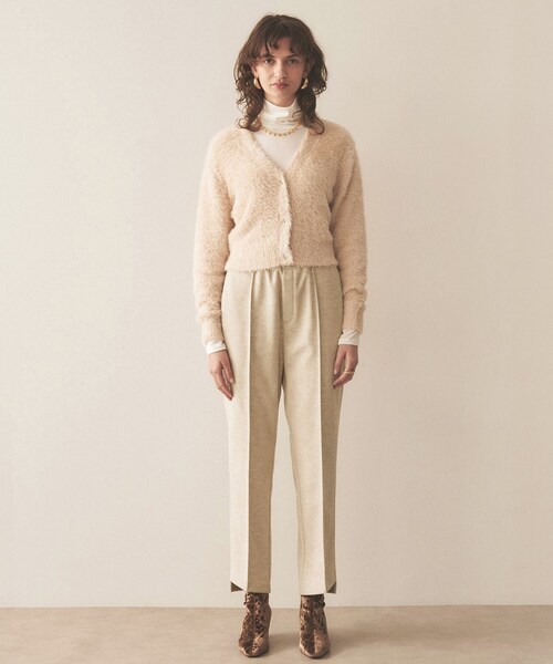 【セール】【セットアップ／ストレッチ】ジャージピンタックテーパードパンツ（その他パンツ）｜cloenc（クロエンス）