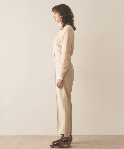 【セール】【セットアップ／ストレッチ】ジャージピンタックテーパードパンツ（その他パンツ）｜cloenc（クロエンス）