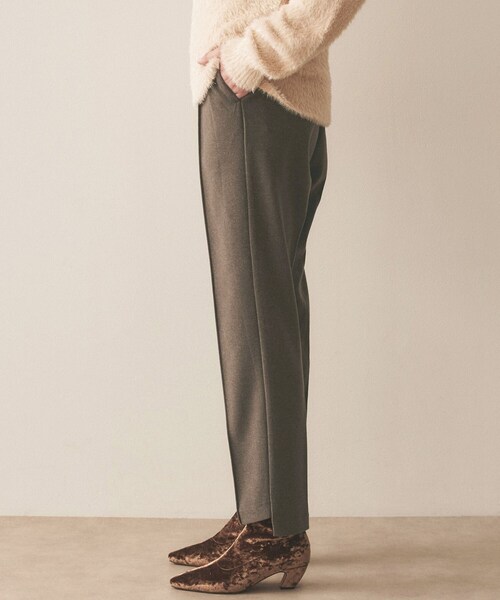 【セール】【セットアップ／ストレッチ】ジャージピンタックテーパードパンツ（その他パンツ）｜cloenc（クロエンス）