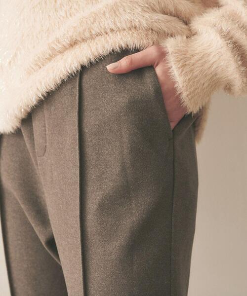 【セール】【セットアップ／ストレッチ】ジャージピンタックテーパードパンツ（その他パンツ）｜cloenc（クロエンス）