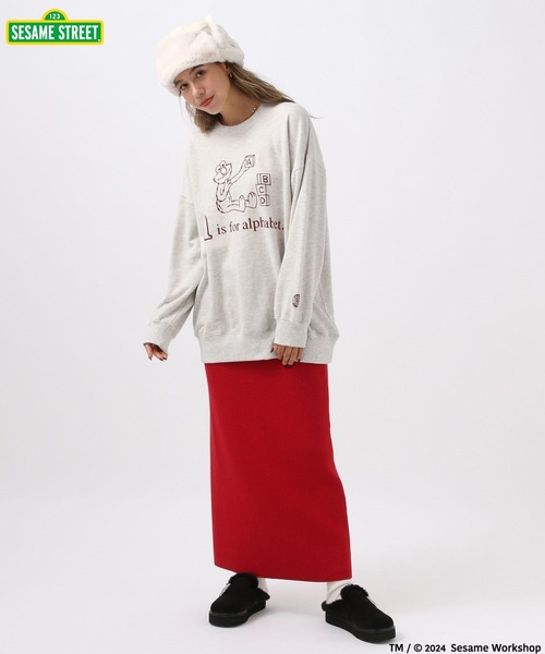 BAYFLOW（ベイフロー）の「【SESAME STREET(セサミストリート)】別注プリントスウェットプルオーバー（スウェット・レディース・アイボリー/ネイビー/グレー・FREE）」の5枚目の写真