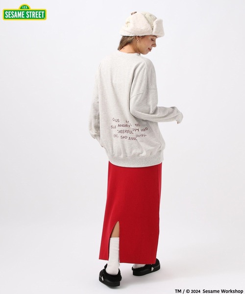 BAYFLOW（ベイフロー）の「【SESAME STREET(セサミストリート)】別注プリントスウェットプルオーバー（スウェット・レディース・アイボリー/ネイビー/グレー・FREE）」の6枚目の写真