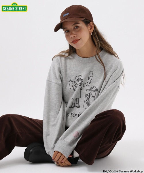 BAYFLOW（ベイフロー）の「【SESAME STREET(セサミストリート)】別注プリントスウェットプルオーバー（スウェット・レディース・アイボリー/ネイビー/グレー・FREE）」の15枚目の写真