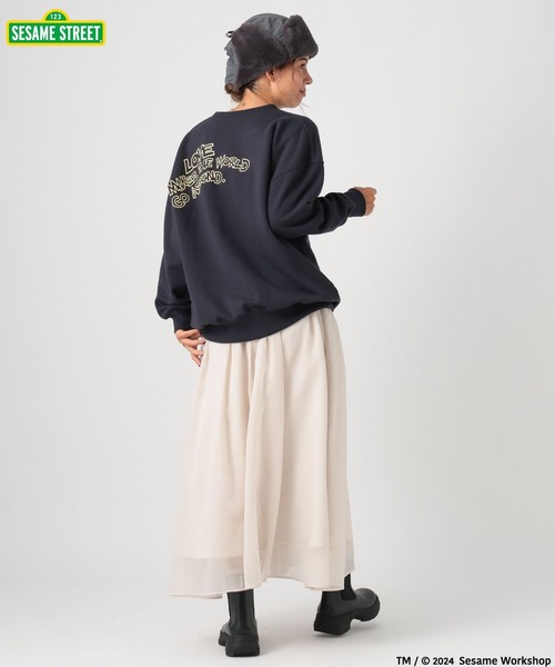 BAYFLOW（ベイフロー）の「【SESAME STREET(セサミストリート)】別注プリントスウェットプルオーバー（スウェット・レディース・アイボリー/ネイビー/グレー・FREE）」の20枚目の写真