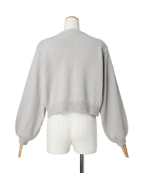 F i.n.t（フィント）の「ローズミニブーケ刺繍ニットプルオーバー/fint（ニット/セーター・レディース・オフホワイト/ライトグレー・FREE）」の13枚目の写真