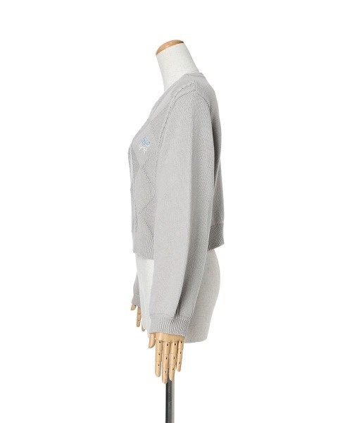 F i.n.t（フィント）の「ローズミニブーケ刺繍ニットプルオーバー/fint（ニット/セーター・レディース・オフホワイト/ライトグレー・FREE）」の14枚目の写真