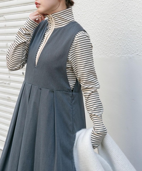 KBF（ケイビーエフ）の「タートルホックボーダートップス（Tシャツ/カットソー・レディース・ブラック系その他/ブルー系その他/レッド系その他・ONE）」の5枚目の写真