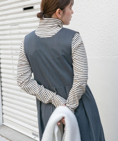 KBF（ケイビーエフ）の「タートルホックボーダートップス（Tシャツ/カットソー・レディース・ブラック系その他/ブルー系その他/レッド系その他・ONE）」の6枚目の写真