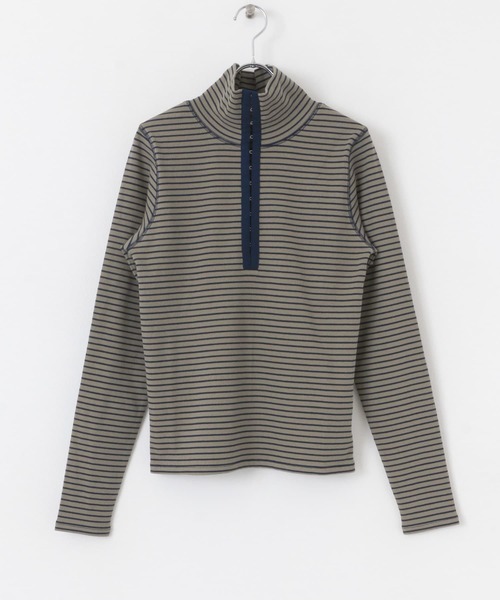 KBF（ケイビーエフ）の「タートルホックボーダートップス（Tシャツ/カットソー・レディース・ブラック系その他/ブルー系その他/レッド系その他・ONE）」の21枚目の写真