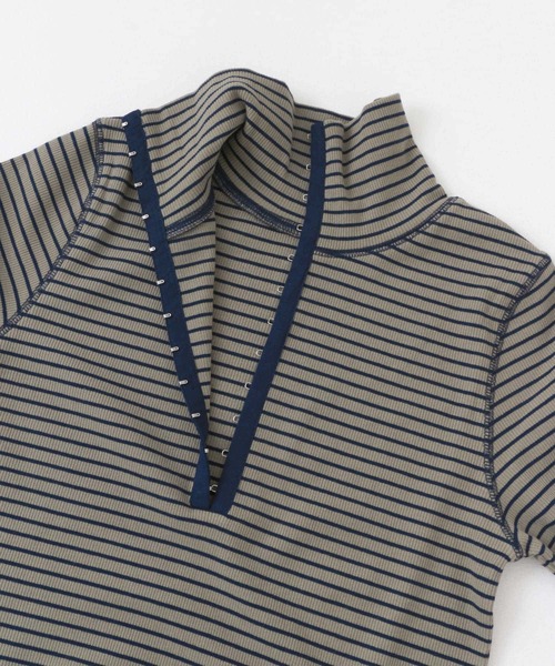 KBF（ケイビーエフ）の「タートルホックボーダートップス（Tシャツ/カットソー・レディース・ブラック系その他/ブルー系その他/レッド系その他・ONE）」の22枚目の写真