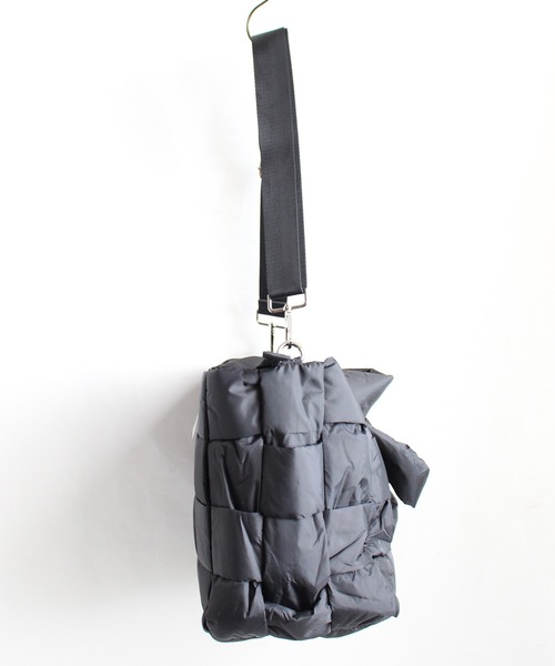 ground green store（グラウンドグリーンストア）の「ground green store / 編み込みデザインバッグ（ショルダーバッグ・レディース・グレー/ブラック/ライトグレー・FREE）」の7枚目の写真