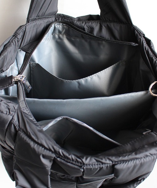 ground green store（グラウンドグリーンストア）の「ground green store / 編み込みデザインバッグ（ショルダーバッグ・レディース・グレー/ブラック/ライトグレー・FREE）」の11枚目の写真