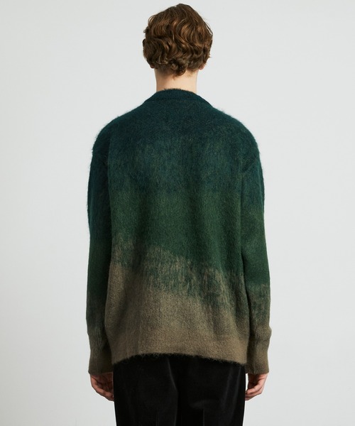 グラデーションキッドモヘアニット ｜冬服/モヘア/防寒/柄ニット