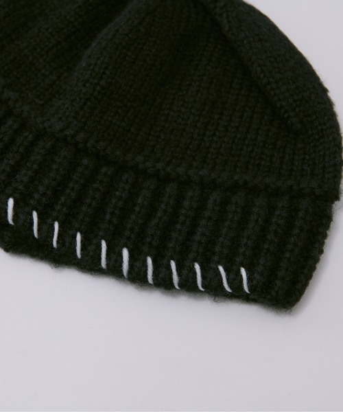 Ellno Loset（エルノロゼット）の「ステッチニットバケハ（ハット・メンズ・ブラック・FREE）」の5枚目の写真