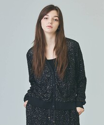GRACE CLASS（グレースクラス）の「スパンコールニットカーディガン（カーディガン/ボレロ）」