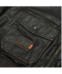AAPE by A Bathing Ape レザージャケット 　alpha AAPE X Alpha PU Leather Quilted Jacket | Alpha Industries