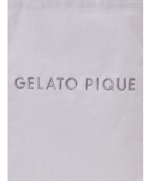 gelato pique(ジェラートピケ)の「ロゴデイリートートバッグ(トートバッグ・レディース・ブルー/ピンク/ダークグレー/ベージュ・FREE)」の12枚目の写真
