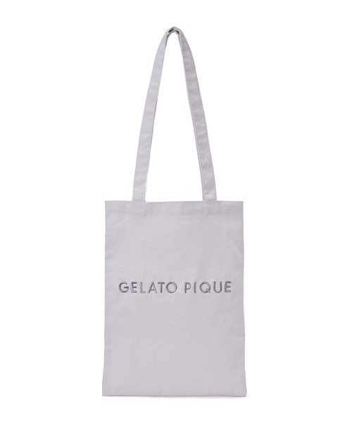 gelato pique(ジェラートピケ)の「ロゴデイリートートバッグ(トートバッグ・レディース・ブルー/ピンク/ダークグレー/ベージュ・FREE)」の15枚目の写真