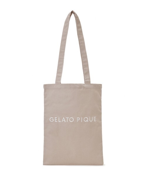 gelato pique(ジェラートピケ)の「ロゴデイリートートバッグ(トートバッグ・レディース・ブルー/ピンク/ダークグレー/ベージュ・FREE)」の17枚目の写真