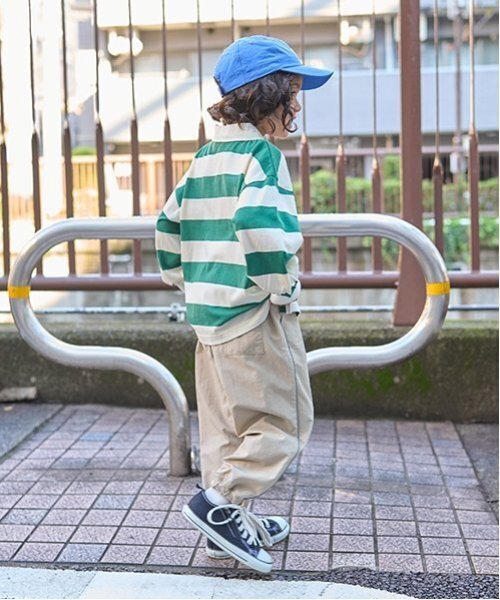 b・ROOM(ビールーム)の「【撥水加工】クライミングパンツ【子供服】【キッズ】【男の子】【女の子】(その他パンツ・キッズ・パープル/ライトピンク/ブラック/ブルー系その他2/ライトカーキ/シルバーグレー/ベージュ/ラベンダー・130cm/120cm/110cm/100cm/140cm)」の20枚目の写真