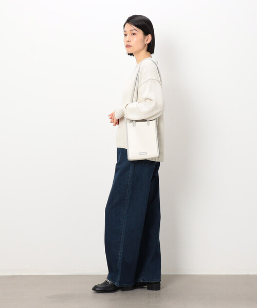 MONO　COMME CA（モノコムサ）の「キャンバスミニショルダー（ショルダーバッグ・レディース・ブラック/グレー・FREE）」の4枚目の写真