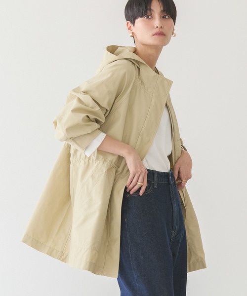 AMERICAN HOLIC（アメリカンホリック）の「花粉防止撥水加工マウンテンパーカー（マウンテンパーカー・レディース・ネイビー/ミント/アイボリー/ライトベージュ・M/L）」の5枚目の写真