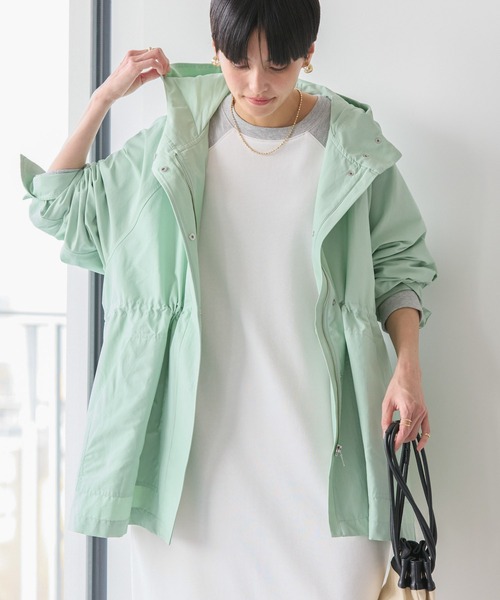 AMERICAN HOLIC（アメリカンホリック）の「花粉防止撥水加工マウンテンパーカー（マウンテンパーカー・レディース・ネイビー/ミント/アイボリー/ライトベージュ・M/L）」の6枚目の写真