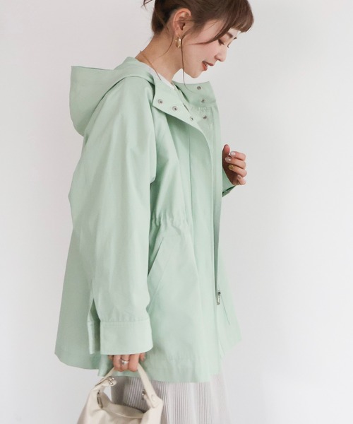 AMERICAN HOLIC（アメリカンホリック）の「花粉防止撥水加工マウンテンパーカー（マウンテンパーカー・レディース・ネイビー/ミント/アイボリー/ライトベージュ・M/L）」の18枚目の写真