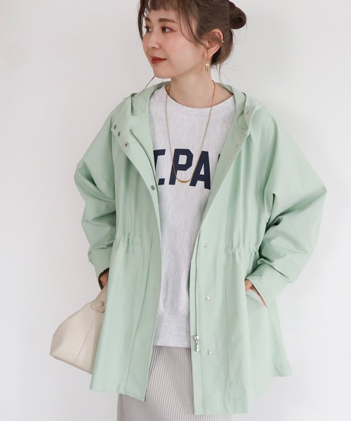 AMERICAN HOLIC（アメリカンホリック）の「花粉防止撥水加工マウンテンパーカー（マウンテンパーカー・レディース・ネイビー/ミント/アイボリー/ライトベージュ・M/L）」の19枚目の写真