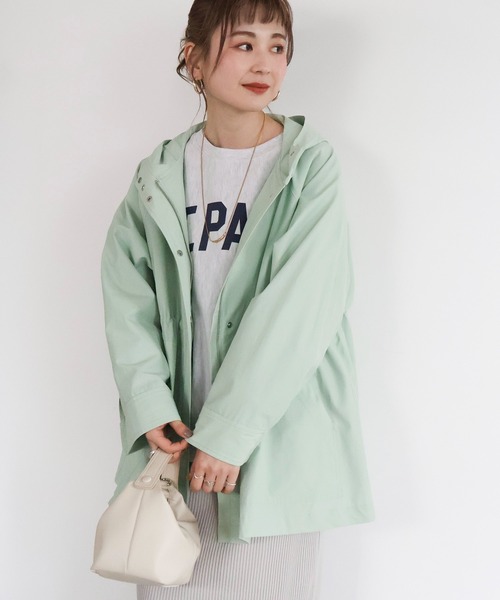 AMERICAN HOLIC（アメリカンホリック）の「花粉防止撥水加工マウンテンパーカー（マウンテンパーカー・レディース・ネイビー/ミント/アイボリー/ライトベージュ・M/L）」の20枚目の写真