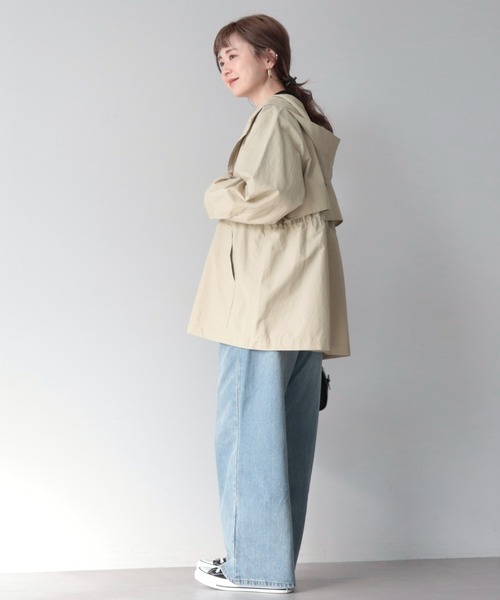 AMERICAN HOLIC（アメリカンホリック）の「花粉防止撥水加工マウンテンパーカー（マウンテンパーカー・レディース・ネイビー/ミント/アイボリー/ライトベージュ・M/L）」の9枚目の写真