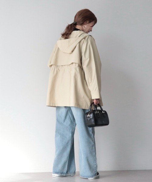 AMERICAN HOLIC（アメリカンホリック）の「花粉防止撥水加工マウンテンパーカー（マウンテンパーカー・レディース・ネイビー/ミント/アイボリー/ライトベージュ・M/L）」の10枚目の写真