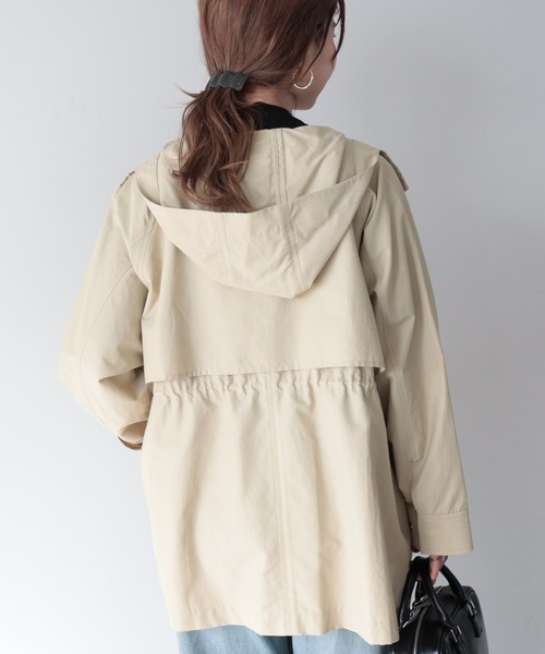 AMERICAN HOLIC（アメリカンホリック）の「花粉防止撥水加工マウンテンパーカー（マウンテンパーカー・レディース・ネイビー/ミント/アイボリー/ライトベージュ・M/L）」の15枚目の写真