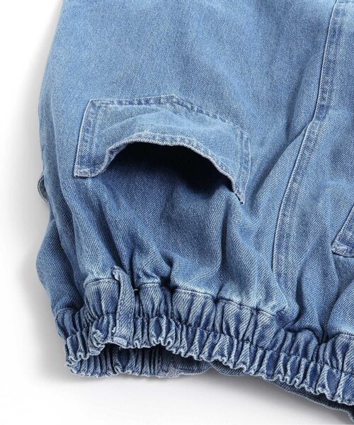algy(アルジー)の「デニムロングラップスカート(デニムスカート・キッズ・サックスブルー/グレー・XX-SMALL/X-SMALL/SMALL/MEDIUM)」の7枚目の写真