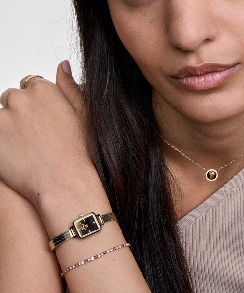 Daniel Wellington（ダニエルウェリントン）の「Quadro Mini Reflection 15.4×18.2MM ローズゴールド／シルバー／ゴールド／ブラック（アナログ腕時計・レディース・ピンクゴールド/ブラック/シルバー/イエローゴールド・ONE SIZE）」の4枚目の写真