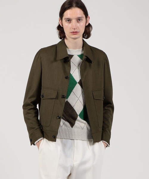 TOMORROWLAND (トゥモローランド)の「パタゴニアウールソラーロ フライトジャケット DORMEUIL(ブルゾン・メンズ・カーキ/レッド系その他2・L/M/S)」の3枚目の写真