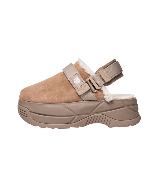 SHAKA（シャカ）の「SHAKA 厚底 クロッグ サンダル SNUG CLOG MOUTON CHUNKY（サンダル・レディース・ブラック/タン・23/24/25/22）」の10枚目の写真