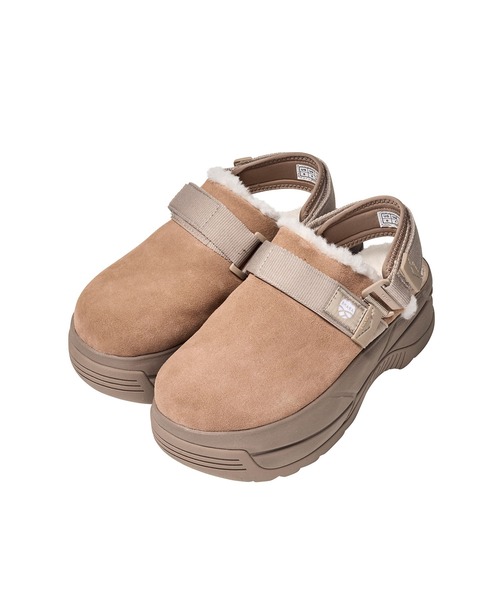 SHAKA（シャカ）の「SHAKA 厚底 クロッグ サンダル SNUG CLOG MOUTON CHUNKY（サンダル・レディース・ブラック/タン・23/24/25/22）」の9枚目の写真