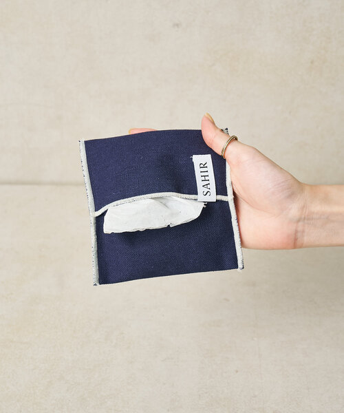 BIRTHDAY BAR(バースデイバー)の「【SAHIR サヒール】Canvas tissuecase(ポーチ・レディース・グリーン/ネイビー・0)」の9枚目の写真