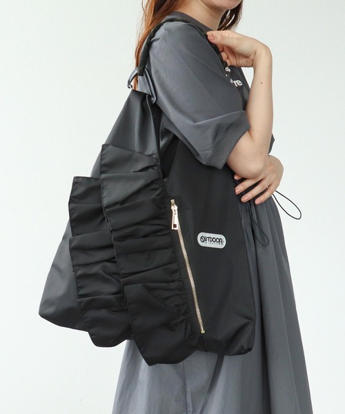 完売　美品　OUTDOOR RISLEY コラボ　トートバッグ　黒 完売 美品 OUTDOOR RISLEY コラボ トートバッグ 黒
