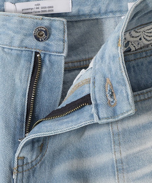 rokh ロク Denim Pants レディース】DENIM PANTS WITH LACE | rokh(ロク) / パンツ