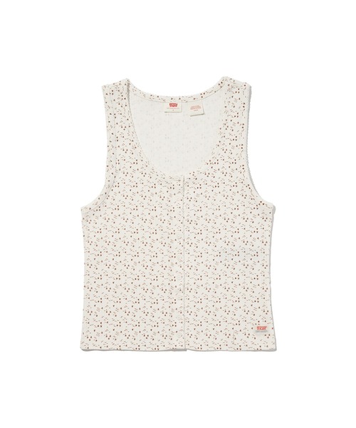 Levi's(リーバイス)の「Levi's/リーバイス DRY GOODS ヘンリーネックタンクトップ(タンクトップ・レディース・ホワイト・XS/M/S)」の7枚目の写真