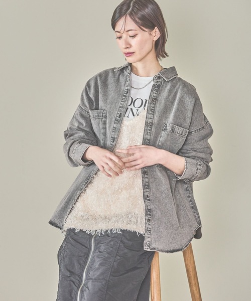 LAKOLE(ラコレ)の「フリンジベスト / 291819(ベスト・レディース・ブラック/アイボリー/グレー・FREE)」の6枚目の写真