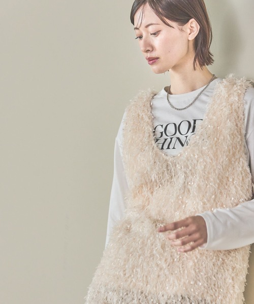 LAKOLE(ラコレ)の「フリンジベスト / 291819(ベスト・レディース・ブラック/アイボリー/グレー・FREE)」の14枚目の写真