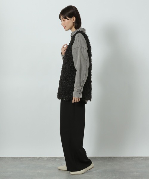 LAKOLE(ラコレ)の「フリンジベスト / 291819(ベスト・レディース・ブラック/アイボリー/グレー・FREE)」の17枚目の写真