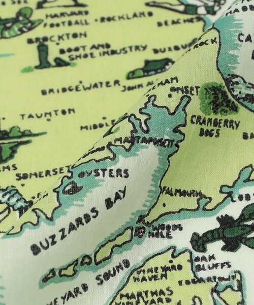 BINDU(ビンドゥー)の「BINDU: プリント バンダナ 25SS(バンダナ/スカーフ・メンズ・ホワイト/ネイビー/イエロー/グリーン/ダークブルー・ONE SIZE)」の7枚目の写真