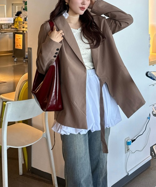 efill（エフィル）の「リボン付き 小花柄 ソフト 長袖 Tシャツ（Tシャツ/カットソー・レディース・アイボリー・FREE）」の11枚目の写真