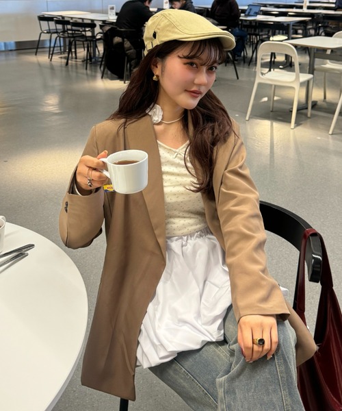 efill（エフィル）の「リボン付き 小花柄 ソフト 長袖 Tシャツ（Tシャツ/カットソー・レディース・アイボリー・FREE）」の10枚目の写真