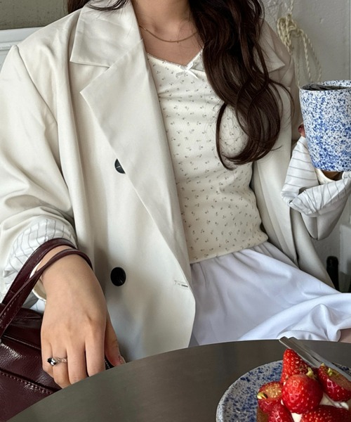 efill（エフィル）の「リボン付き 小花柄 ソフト 長袖 Tシャツ（Tシャツ/カットソー・レディース・アイボリー・FREE）」の15枚目の写真